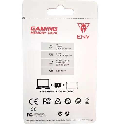 Cod. 300 Micro SD ENV 1BENV713 / 64GB / V30 / 85MB/s / ideal P/Video 4K, fotografía ráfaga, apps