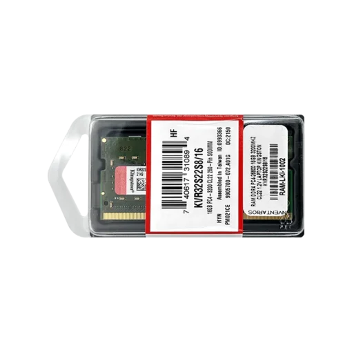 Cod. L:295 Memoria RAM KINGSTON KVR32S22S8/16 P/Laptop 16GB DDR4-3200MHz / CL22 260-Pin SODIMM
