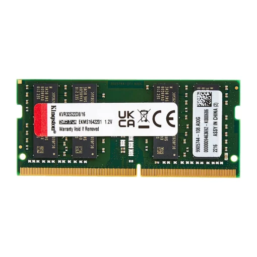 Cod. L1:155 Memoria RAM KINGSTON P/Laptop 16GB DDR4-3200MHz / CL22 260-Pin SODIMM