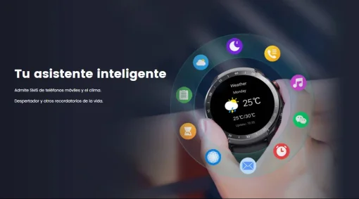 Cod. 1064 SmartWatch Mibro A2 / LLamadas BT 5.3 / Pantalla&nbsp;HD 1.39" / 70 modos deportivos / Monitoreo de salud / 2ATM resistente al agua / Bat. 350mAh / Material Metal / Incl.&nbsp;2 correas