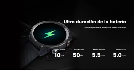 Cod. 1064 SmartWatch Mibro A2 / LLamadas BT 5.3 / Pantalla&nbsp;HD 1.39" / 70 modos deportivos / Monitoreo de salud / 2ATM resistente al agua / Bat. 350mAh / Material Metal / Incl.&nbsp;2 correas