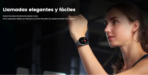 Cod. 1064 SmartWatch Mibro A2 / LLamadas BT 5.3 / Pantalla&nbsp;HD 1.39" / 70 modos deportivos / Monitoreo de salud / 2ATM resistente al agua / Bat. 350mAh / Material Metal / Incl.&nbsp;2 correas