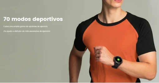 Cod. 1064 SmartWatch Mibro A2 / LLamadas BT 5.3 / Pantalla&nbsp;HD 1.39" / 70 modos deportivos / Monitoreo de salud / 2ATM resistente al agua / Bat. 350mAh / Material Metal / Incl.&nbsp;2 correas