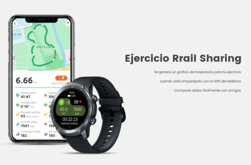 Cod. 1064 SmartWatch Mibro A2 / LLamadas BT 5.3 / Pantalla&nbsp;HD 1.39" / 70 modos deportivos / Monitoreo de salud / 2ATM resistente al agua / Bat. 350mAh / Material Metal / Incl.&nbsp;2 correas
