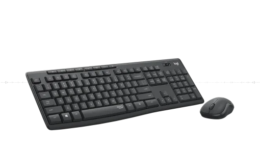 Cod. LO:274 Kit LOGITECH MK295 Teclado &amp; mouse Wireless 2.4GHz / SilentTouch / compacto / 8 botones acceso rápido / Diseño a prueba de derrame líquidos / Incl. pilas AA larga duración