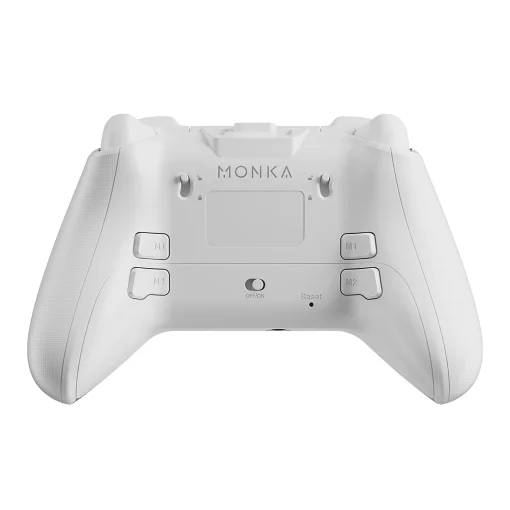 Cod. 080 Gemepad Monka Strike GT-86 / Tri-mode (Wireless 2.4G + Bluetooth&reg; 5.3 + Cable USB-C) / Bat. 1000 mAh / vibraci&oacute;n dual / Sensor de mov. 6 eje / Joysticks y gatillos efecto Hall, RGB y pantalla LCD / (M1/​​M2/N1/N2 Programables) / Compatible: PS4,