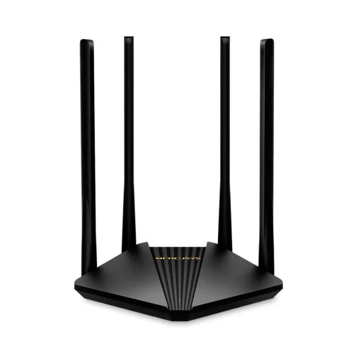 Cod. 142 Router Wireless MERCUSYS MR30G / Banda Dual AC1200 / 1.2 Gbps / 2*P/LAN Gigabit, 1* P/WAN Gigabit / (5 dBi) 4*Antenas Beamforming / MU-MIMO 2x2 / Conex. hasta 64 dispositivos    Marca	MERCUSYS Modelo	MR30G Descripción General	 WiFi Gigabit AC1200