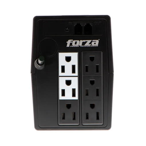 Cod. 033 UPS Forza NT-511 Interactivo / 500VA/250W / 120V / 6 tomas NEMA 5-15R / Batería: 18 min. (12V 4.5Ah)