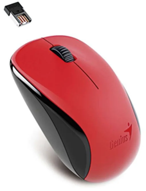 Cod. GE:128 Mouse Genius Wireless NX-7000 / 1200DPI /&nbsp;tecnolog&iacute;a BlueEye / Rojo