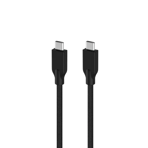 Cod. C:255 Cable carga rápida Genius USB-C a USB-C ACC-C2CC-3A / QC3.0 3A / 1.5 m. / 5 Gbps / Nailon trenzado