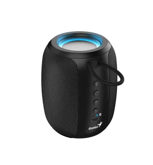 Cod. G:242 Parlante Bluetooth Genius SP-915BT / 5W RMS / LED-RGB / Micrófono incorporado / USB-C, Bat.1200mAh (Hasta 6H reproducción)