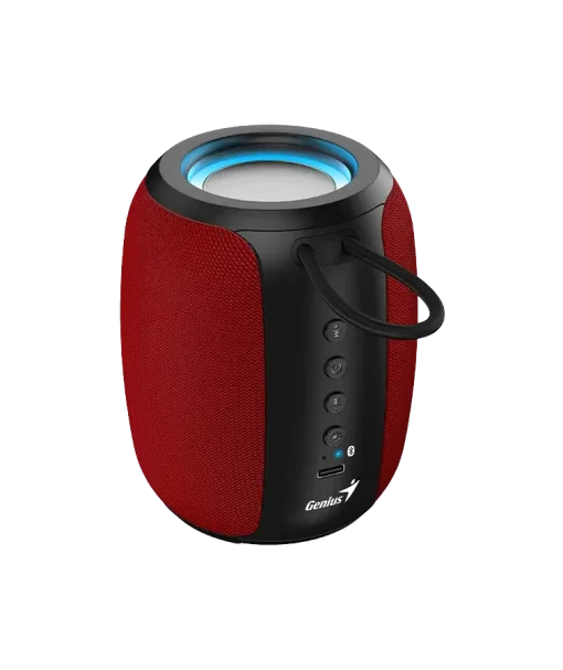 Cod. G:244 Parlante Bluetooth Genius SP-915BT / 5W RMS / LED-RGB / Micrófono incorporado / USB-C, Bat.1200mAh (Hasta 6H reproducción)