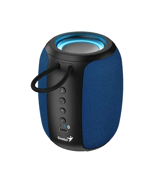 Cod. G:243 Parlante Bluetooth Genius SP-915BT / 5W RMS / LED-RGB / Micrófono incorporado / USB-C, Bat.1200mAh (Hasta 6H reproducción)