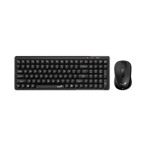 Cod. 287 Kit Genius Wireless LUXEMATE Q8100 Teclado + Mouse óptico 1200DPI, Compacto / 2.4GHz / AI Copilot / 12 teclas FN P/acceso rápido (Oficina y multimedia) / Español 