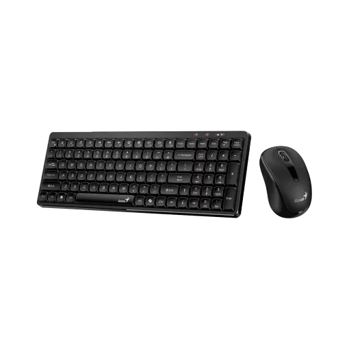 Cod. 287 Kit Genius Wireless LUXEMATE Q8100 Teclado + Mouse óptico 1200DPI, Compacto / 2.4GHz / AI Copilot / 12 teclas FN P/acceso rápido (Oficina y multimedia) / Español 