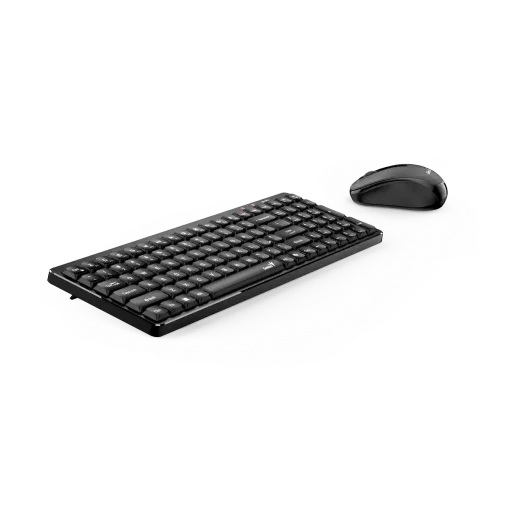 Cod. 287 Kit Genius Wireless LUXEMATE Q8100 Teclado + Mouse óptico 1200DPI, Compacto / 2.4GHz / AI Copilot / 12 teclas FN P/acceso rápido (Oficina y multimedia) / Español 