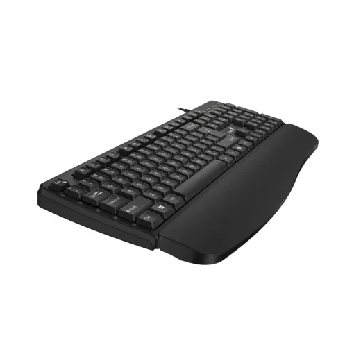 Cod. 302 eclado Genius KB-123 / Tecla AI Copilot / reposamu&ntilde;ecas / 12 Teclas FN Multimedia / Resistente a derrames de l&iacute;quidos / USB, cable 1.5m / Espa&ntilde;ol