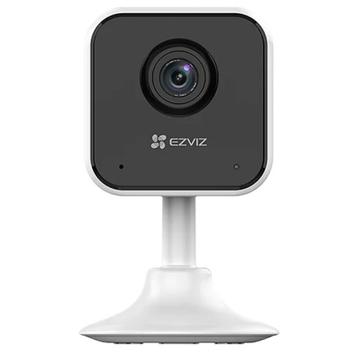 Cod. 274 Mini Cámara Smart Wi-Fi EZVIZ H1c Full HD 2MP, 1080p / Detector de movimiento y humanos con Visión nocturna hasta 10mt. / Audio bidireccional / almacenamiento microSD (hasta 512GB) / USB- tipo-C / base magnética / compatible: Alexa y google home
