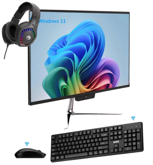 Cod. 209 Computador AIO ENV / AMD Ryzen™ 5 3500U / 16GB / 512GB SSD / 23.8&quot; FHD / Wi-Fi AC + BT / Windows 11 Home / Incl. Kit Marvo WS005 Teclado + Mouse (Inalámbricos) + Headphone Stereo H8360