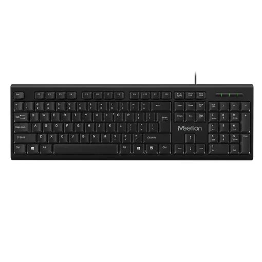 Cod. 295 Teclado MEETION K100 / Resistente al agua / Compatible Windows y MacOS / USB, Cable 1.5 m / 105 teclas, Espa&ntilde;ol