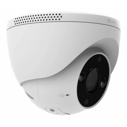 Cod. 322 Cámara Smart EZVIZ H4 Domo 3MP 2K / Visión Nocturna a Color / Detección personas/vehículos (tecnología IA) / Sirena y luz estroboscópica / Alertas personalizadas / Audio bidireccional / Almacenamiento MicroSD (hasta 512GB) / Certificación IP67 (D