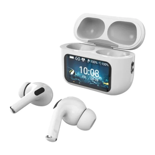 Cod. B:111 Audifonos Xtrike Me WS-014 TWS / BT 5.3 / Base de carga con Pantalla táctil LED Control (gestión intuitiva), Bat. 300mAh, USB-C / Touch