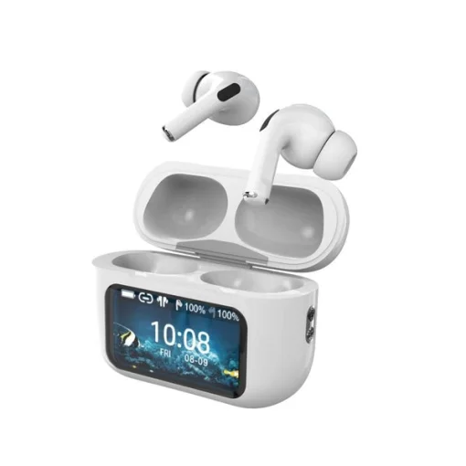 Cod. B:111 Audifonos Xtrike Me WS-014 TWS / BT 5.3 / Base de carga con Pantalla táctil LED Control (gestión intuitiva), Bat. 300mAh, USB-C / Touch