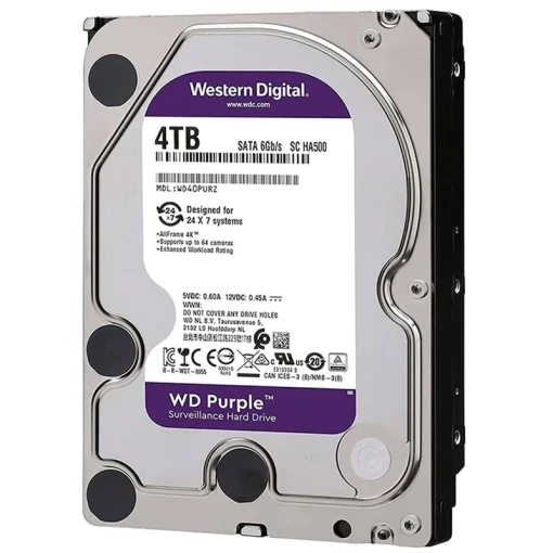 Cod. 424 Disco Duro WD Purple™ 4TB SATA 3.5&quot; / 256MB Cache / 7200 RPM/ SATA 6 Gb/s/ SATA/ P/Video Vigilancia