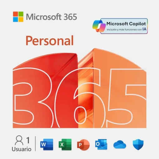 Cod. 080 OFFICE 365 Personal (Digital) / 1 Persona (Suscripci&oacute;n 12 meses) / hasta 5 dispositivos / compatible: PC, Mac, Iphone y android / 1TB Alm. nube OneDrive