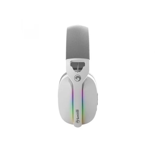 Cod. 095 Headphone Inal&aacute;mbricos MARVO Pulz 70W (HG9086W WH) / Trimodal: 2.4G(USB-A, USB-C) + Bluetooth&reg; 5.3 + Cableado / Luces RGB / Mic. omnidireccional extra&iacute;ble / Bat.: 800mAh / Compatible: PC, Android, Mac OS,IOS,PS4,PS5,XBOX ONE