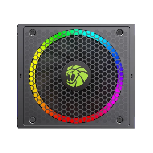 Cod. 167 Fuente de Poder GAMEMAX RGB-1050 BK Modular / Alta eficiencia 80 Plus Gold / 1050 Watts / 14CM Ventilador Rgb Bajo Ruido/ ATX /PC