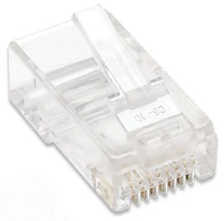 Cod.468 Conectores RJ45 (compatible todas las CAT) / (50 unidades)