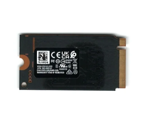 Cod. 507 SSD Micron 2550 NVMe™ M.2 256 GB / 4.000MB/s Lectura y escritura 2.000MB/s / 2242 + Soporte P/2280 / PCIe® Gen 4 x4 (Sin empaque)