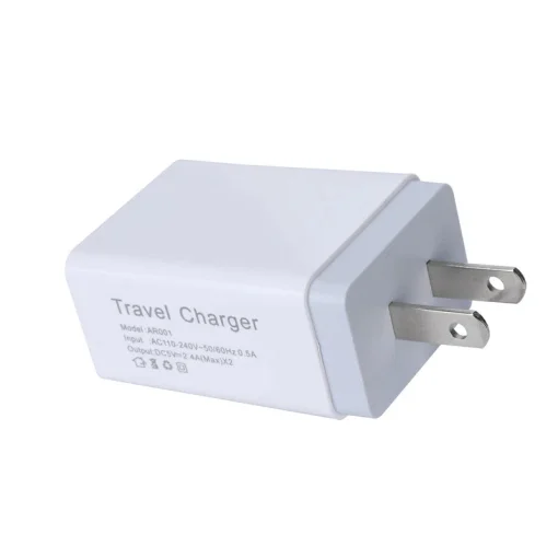 Cod. 062 Cargador de pared universal AR001 / 2*Puertos USB-A DC 5V / 2.4A