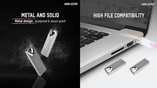 Cod. 259  Flash Memory HIKSEMI Classic M200 8GB / USB 2.0 / Met&aacute;lica