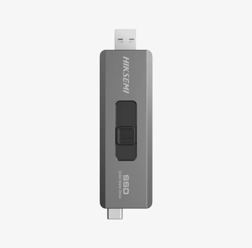 Cod. X:467 SSD Externo Dual Mini HIKSEMI SWIFT - 1TB / Interfaz: USB-A + USB-C 3.2 Gen 2 / OTG / 530MB/s Read, 450MB/s Write / Carcasa metálica