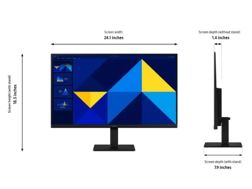 Cod. 122 Monitor Empresarial Esencial SAMSUNG (S30GD) 27.0" FHD 100Hz, IPS / Dise&ntilde;o Super-Slim / HDMI, VGA / Modo juego / Modo protecci&oacute;n ocular / Soporte inclinable / compatible VESA