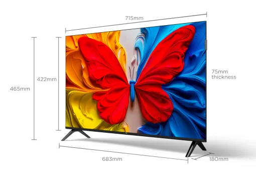 Cod. 114 Smart TV TCL 32S5K 32&quot; QLED FHD / Google TV / HDR 10 / Diseño Slim, Bisel Metálico / 2*HDMI, 1*USB / Wi-FI + BT 5.0 / Dolby Audio / Control remoto por voz Google