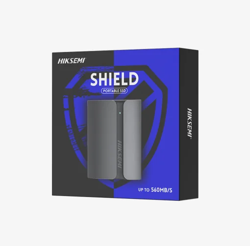 Cod. X:380 SSD Externo HIKSEMI SHIELD T300S 1TB / Interfaz USB 3.1 Tipo-C (compatible P/USB-A y Tipo-C OTG) / 560MB/s Read, 500MB/s Write / Material Aluminio