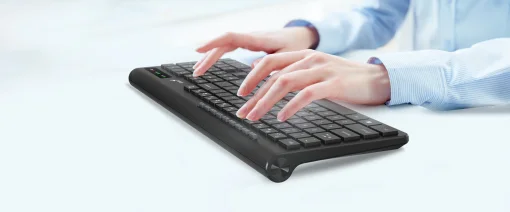 Cod. G:212 Teclado Wireless Genius SlimStar 7230 / 2.4GHz / ergonómico / Multimedia / teclas chocolate / Español / Black