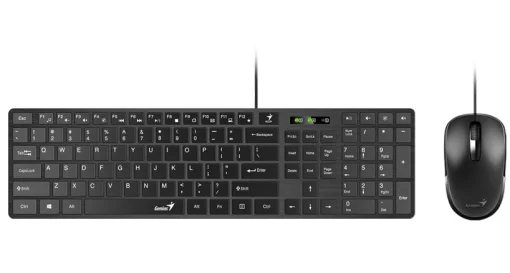 Cod. G:184  Kit Genius Teclado Slim + Mouse 1000DPI SlimStar C126 /USB/Español