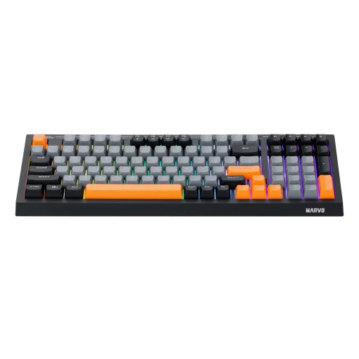 Cod. 286 Teclado Marvo Soldat S50B (K638B) / Silencioso / Retroiluminado vibrante mixtos / FN Multimedia / anti-ghosting 19 teclas / 98 teclas Espa&ntilde;ol