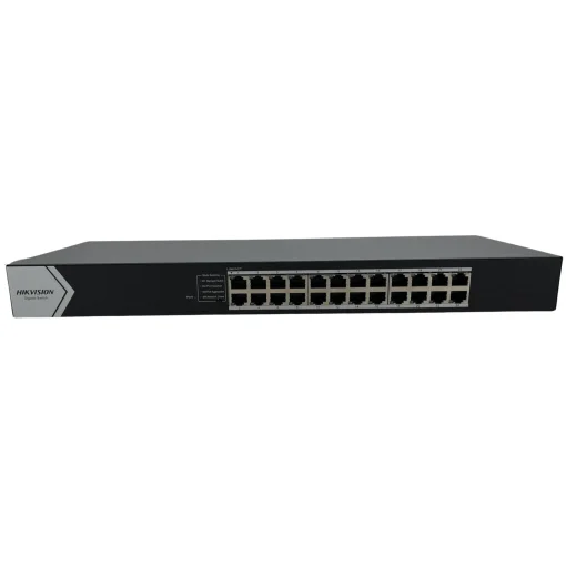 Cod. 132 Switch Gigabit HIKVISION DS-3E0524-E(C) / 24 puertos RJ45 10/100/1000Mbps / Montaje en rack / conmutación 48 Gbps / Carcasa de metal