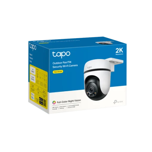 Cod. AT:325 C&aacute;mara Smart TP-Link Tapo C510W Wi-Fi p/Exterior 360&ordm; 2K 3MP / Detecci&oacute;n Smart-AI y seguimiento movimiento / Visi&oacute;n nocturna Full-Color / Audio bidireccional / Alarma Personalizable / Soporta microSD hasta 512GB / Compatible con Alexa y Asiste
