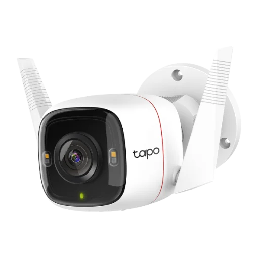 Cod. 226 C&aacute;mara TP-Link Tapo&nbsp;C320WS Wi-Fi P/Exterior / Calidad 2K QHD / Visi&oacute;n Nocturna a Color / detector de movimiento / Audio bidireccional / Alarma (Luz y Sonido) / Soporta microSD&nbsp;hasta 256GB /Compatible con Asistente de Google y Amazon Alexa. / IP66