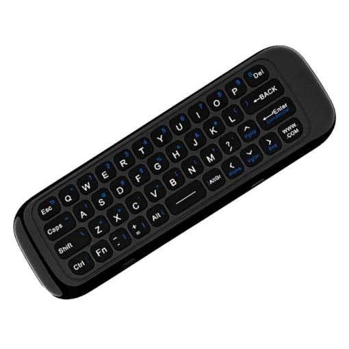 Cod. 1074 Control remoto por voz Air Mouse M8 / Mini teclado / IR/RF 2.4GHz / Bat. integrada / Compatible: Smart TV, Android TV, PC