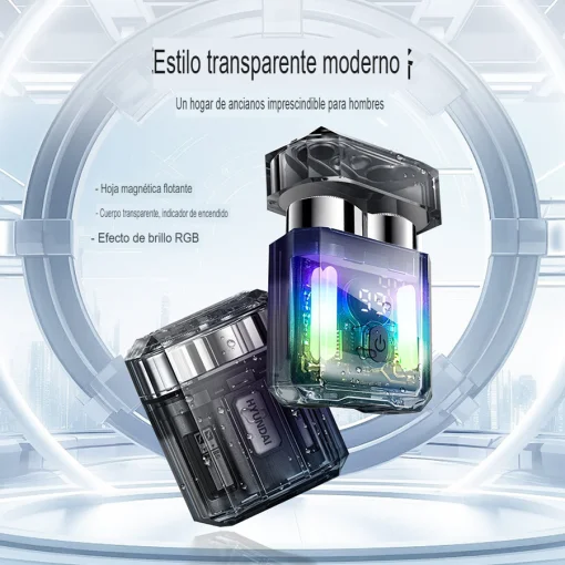 Cod. 1045 Afeitadora portátil Hyundai PHT-084 / 3W / pantalla indicador de carga / LED Efectos RGB / Bat. 600 mAh / USB-C / Carga 1H / 8200 RPM / resistente al agua (IPX6)