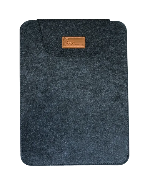 Cod. 095 Estuche de fieltro acrilico INS PIN LS216 P/laptop de 14.0&quot; / Gris oscuro