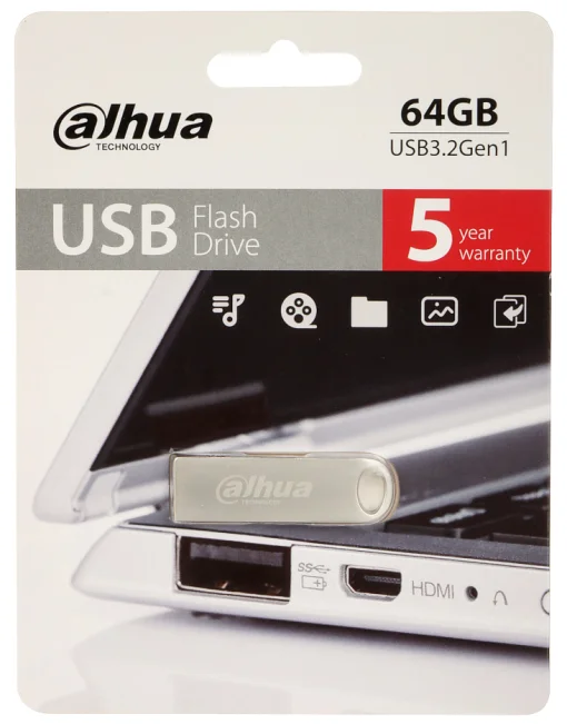 Cod. 219 Flash Memory DAHUA U106 Series / 64GB / USB 2.0 / metálica