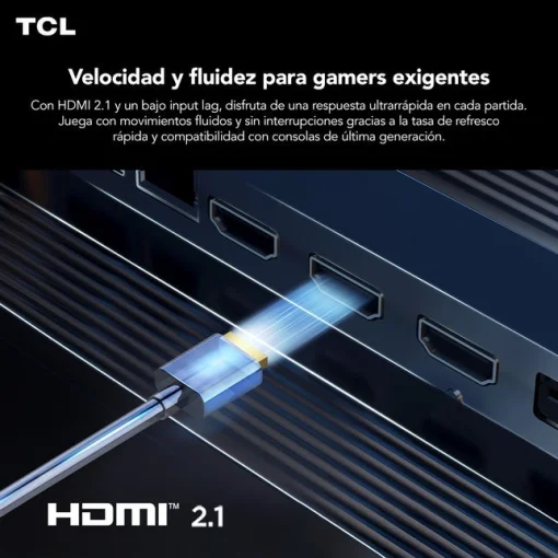 Cod. 116 Smart TV TCL 50V6C 50&quot; 4K UHD / Google TV / (DLG 120Hz) HDR 10+ MEMC / AiPQ / Dynamic Color / Bisel Metálico / Panel HVA / HDMI 2.1, USB / WiFi 5 &amp; BT5.2 / Dolby audio / Google Cast / Control remoto por voz